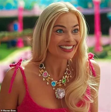 margot robbie in chanel|margot robbie barbie chanel necklace.